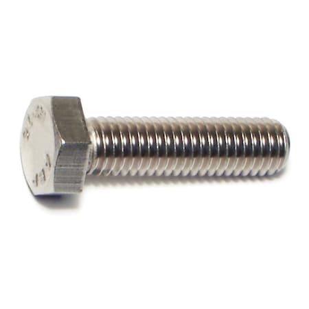 Midwest Fastener A2, M8-1.25 Hex Head Cap Screw, Plain Stainless Steel, 30 mm L, 50 PK 55170